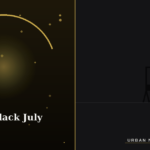 Split image of a warm gold marquee glow beside an empty, cold director's chair on a soundstage, symbolizing visible representation versus behind-camera power